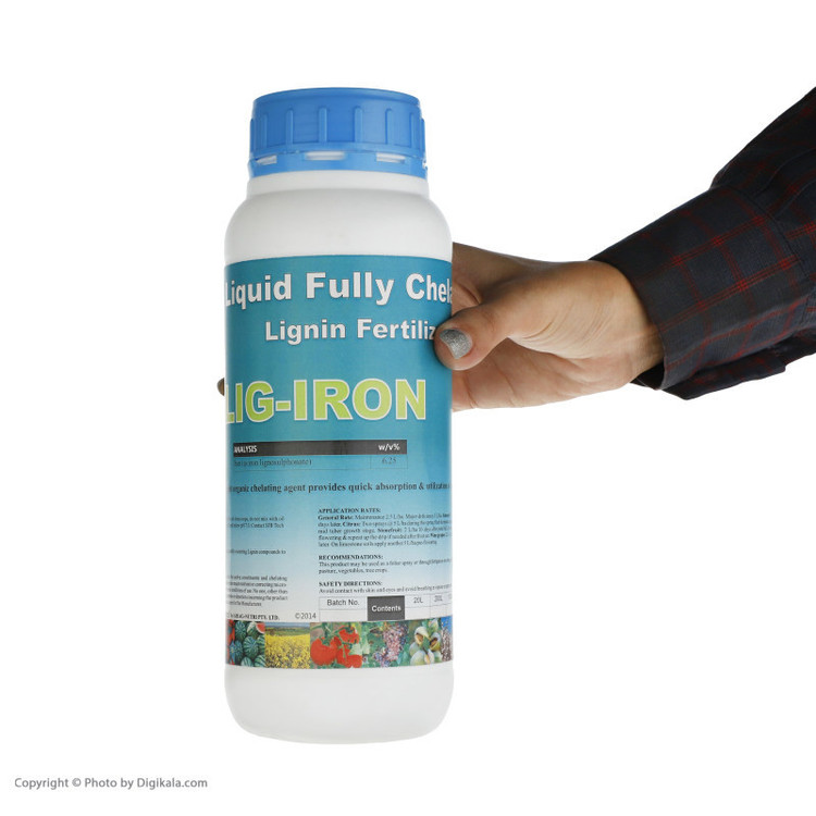 کود آهن مایع کلاته ای جی مدل LIG-IRON حجم 1 لیتر بسته دو عددی
